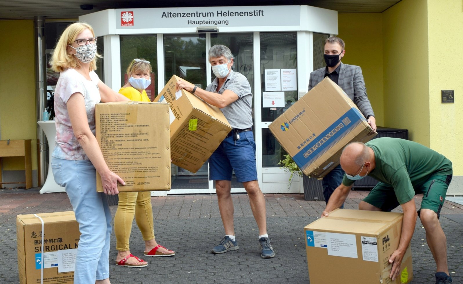 Maskenspende (c) Dörte Staudt / CV Rheinsieg